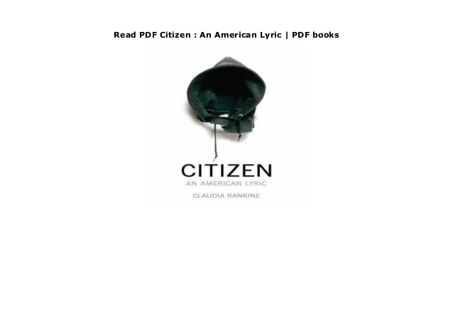 Citizen An American Lyric Pdf